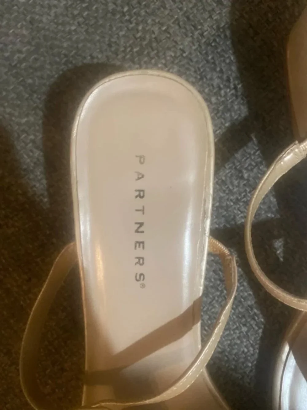Size 10 light beige 1 inch heel sandal